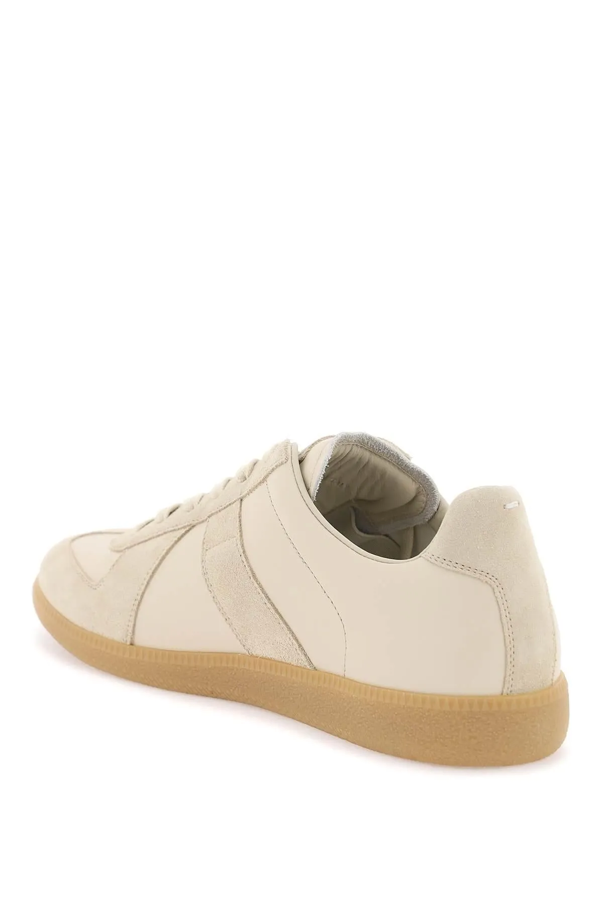 Maison Margiela    Maison Margiela Leather Replica Sneakers In