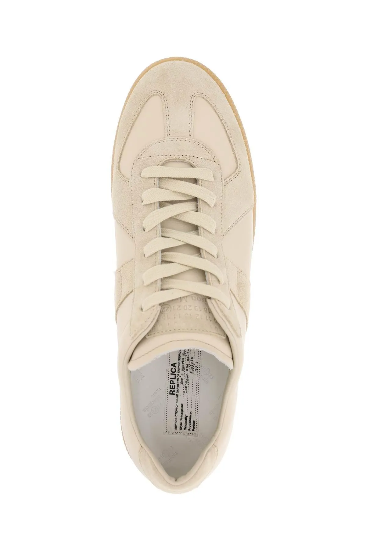 Maison Margiela    Maison Margiela Leather Replica Sneakers In