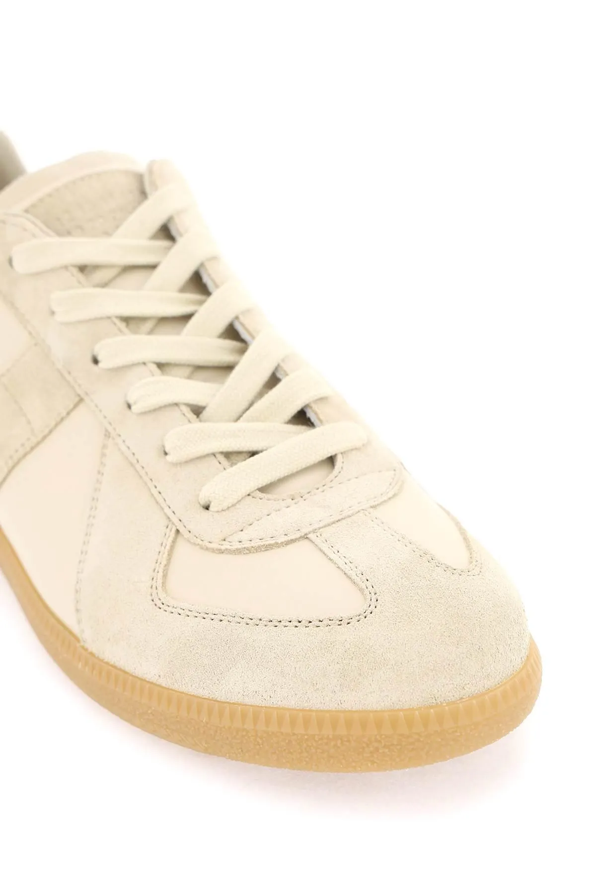 Maison Margiela    Maison Margiela Leather Replica Sneakers In