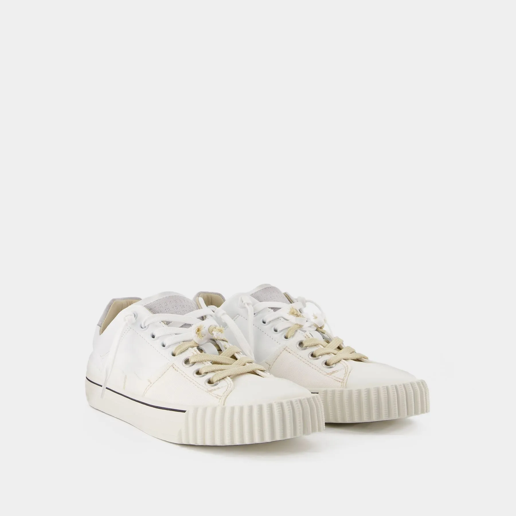 Maison Margiela  New Evolution Low Sneakers - Maison Margiela - White - Leather