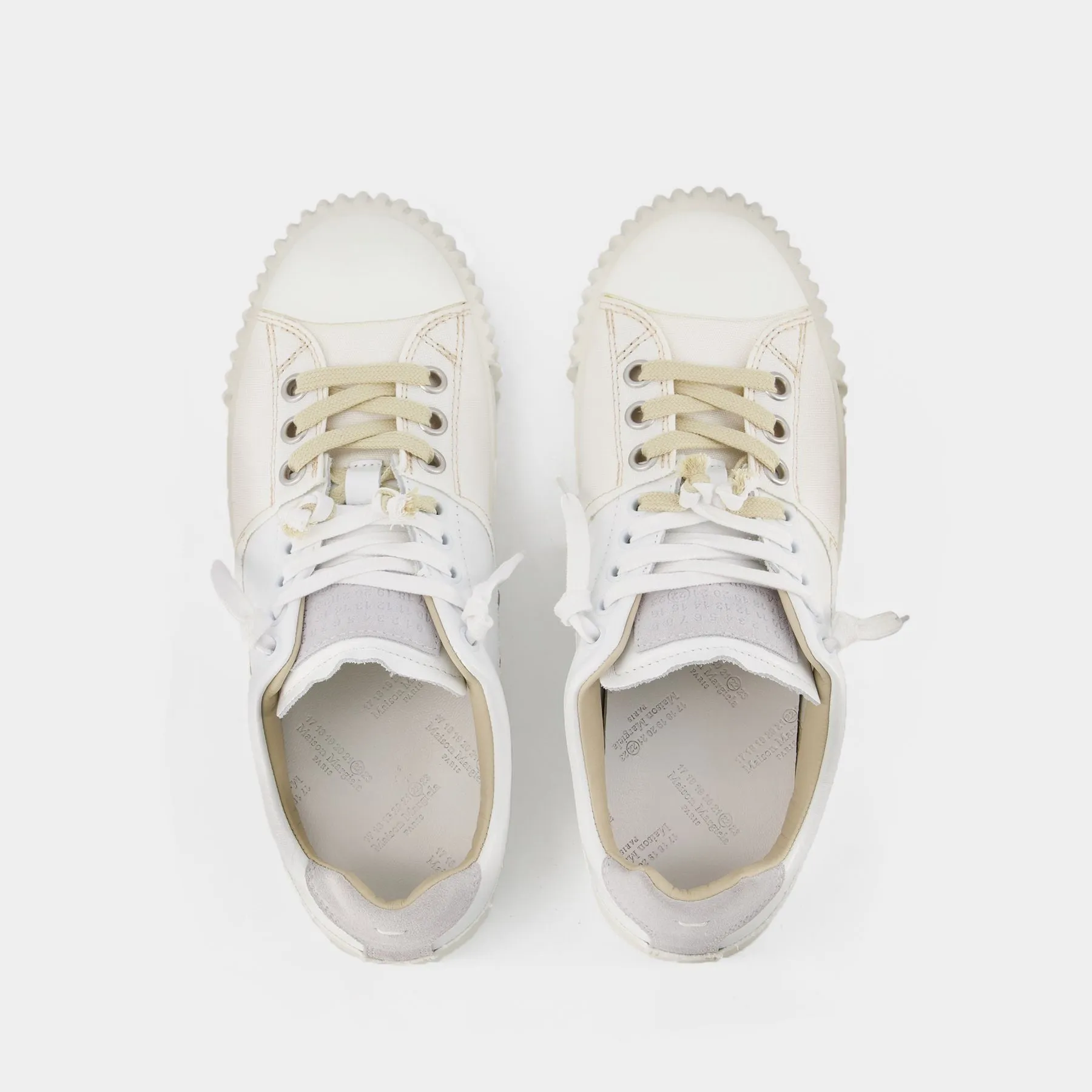 Maison Margiela  New Evolution Low Sneakers - Maison Margiela - White - Leather