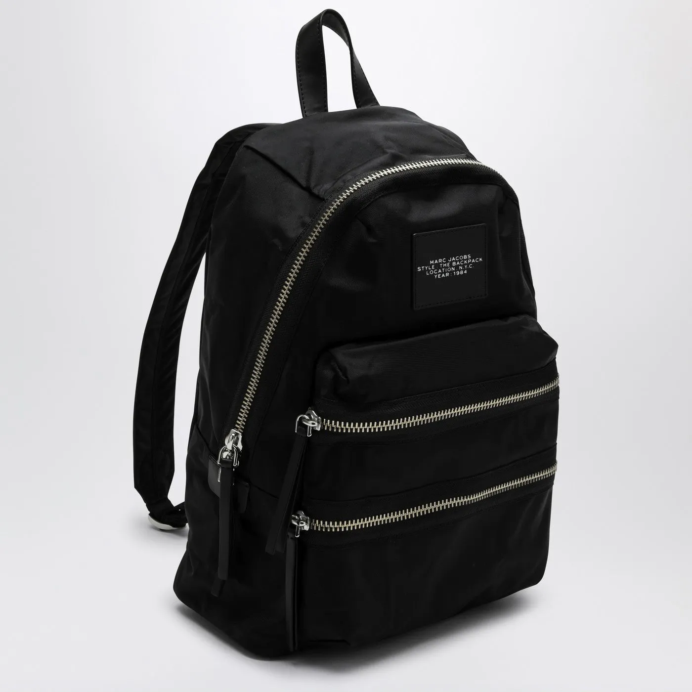 Marc Jacobs    Marc Jacobs Large Black Nylon Biker Backpack