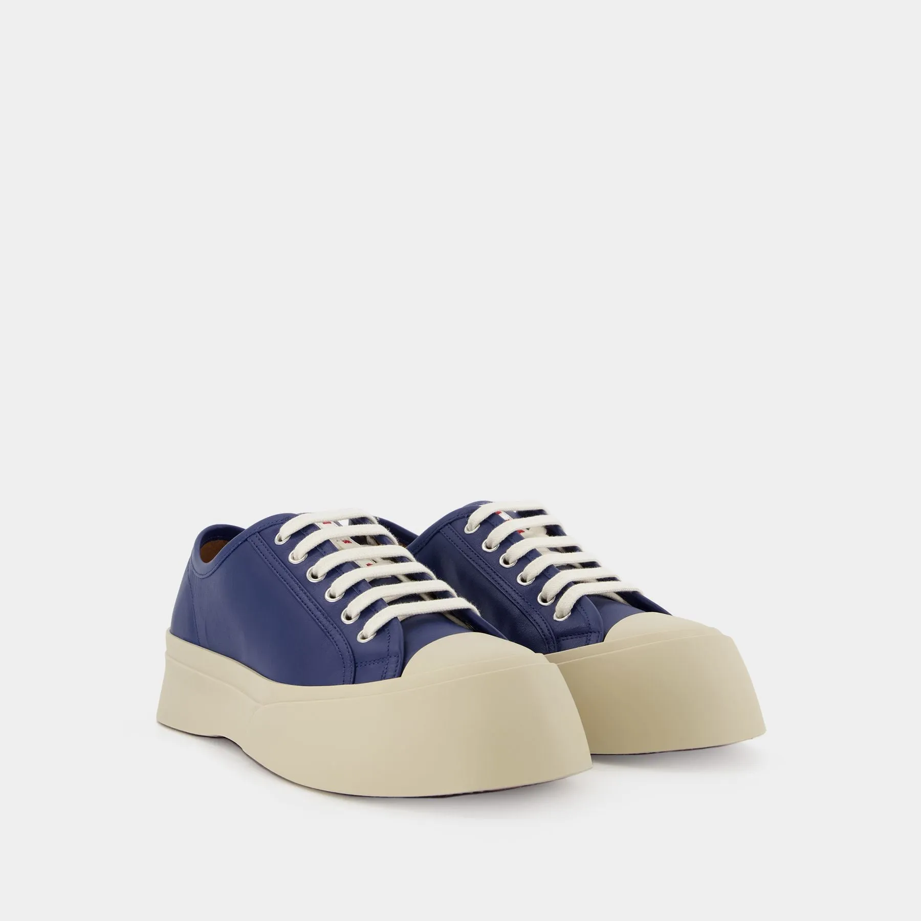 Marni  Pablo Lace-Up Sneakers - Marni - Blue - Leather