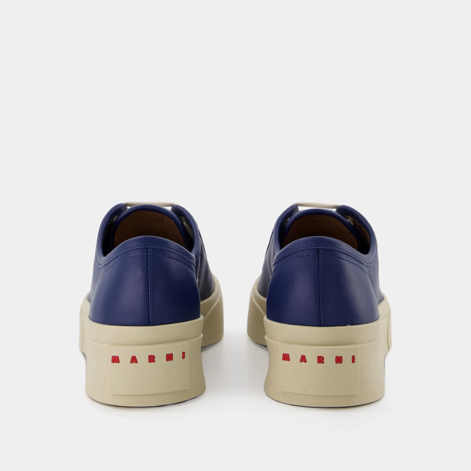 Marni  Pablo Lace-Up Sneakers - Marni - Blue - Leather