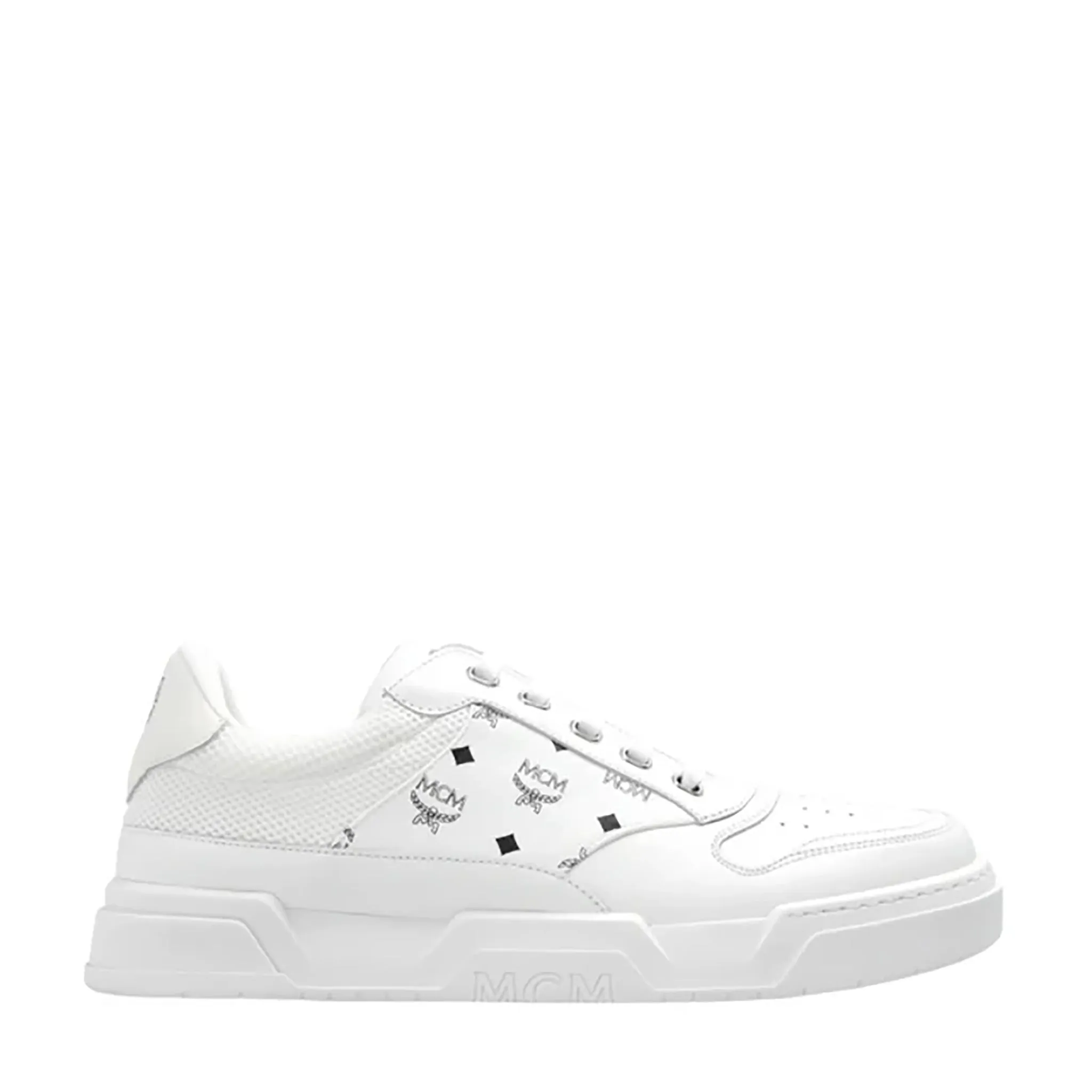 MCM Men's Skyward Low-Top Sneakers In Visetos