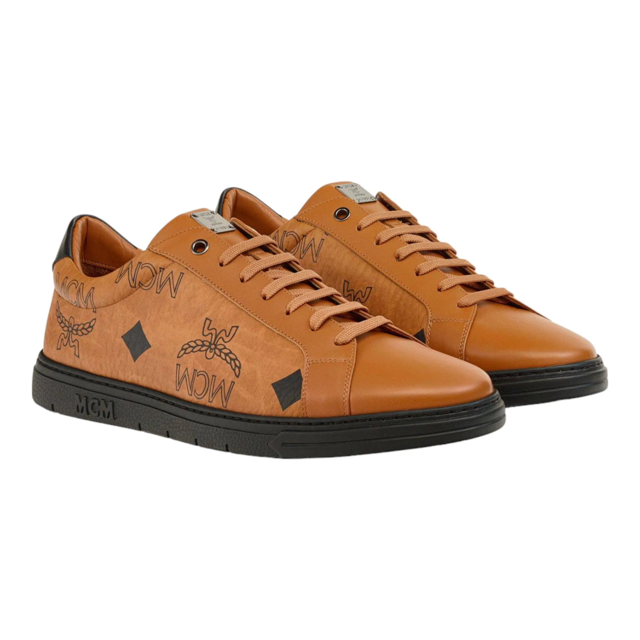 MCM Men's Terrain Lo Sneakers in Maxi Visetos