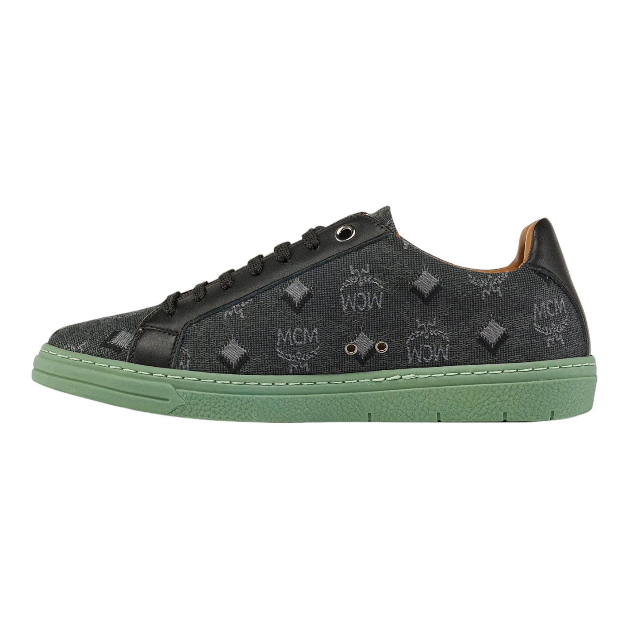 MCM Men's Terrain Lo Sneakers in Vintage Monogram Jacquard