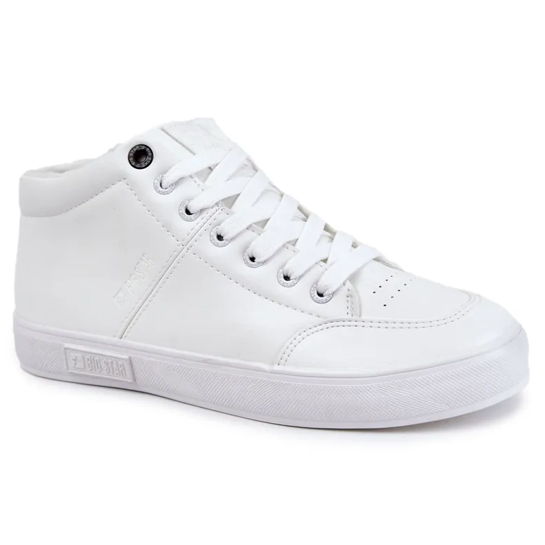 Men's Classic Leather Sneakers Big Star KK174347 White