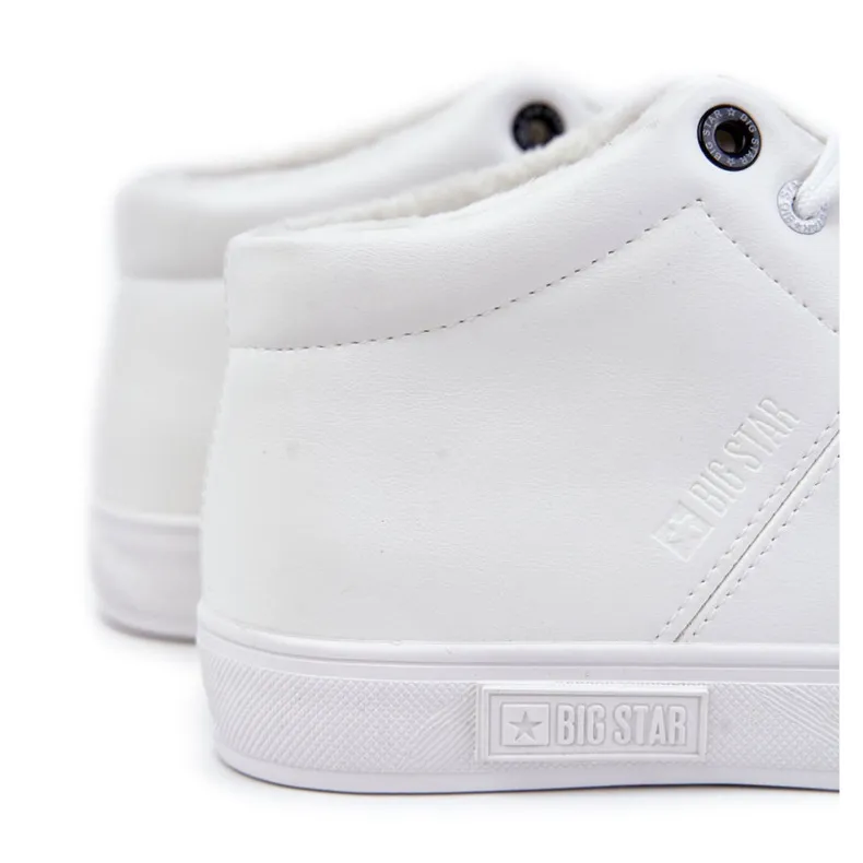 Men's Classic Leather Sneakers Big Star KK174347 White