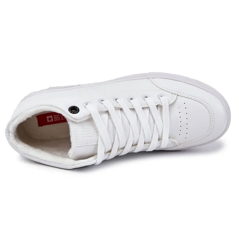 Men's Classic Leather Sneakers Big Star KK174347 White