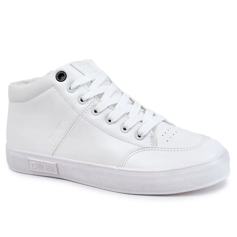 Men's Classic Leather Sneakers Big Star KK174347 White