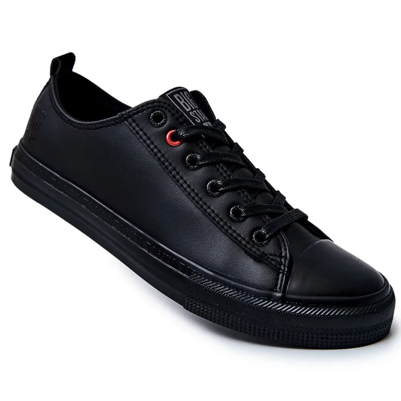 Men's Leather Sneakers Big Star JJ174005 Black