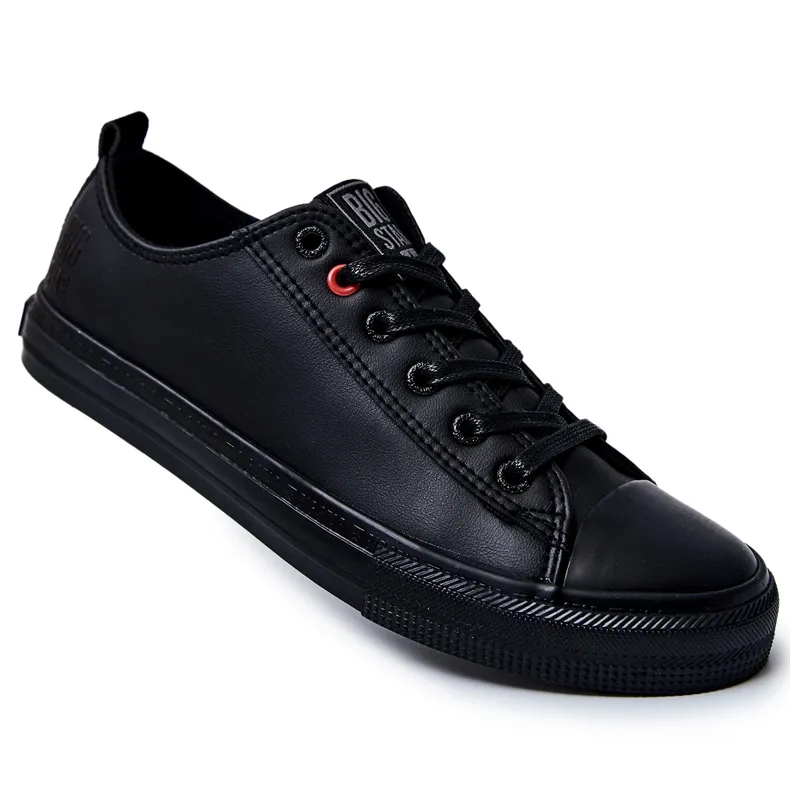 Men's Leather Sneakers Big Star JJ174005 Black