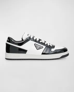 Men's Downtown Patent Leather Low-Top Sneakers