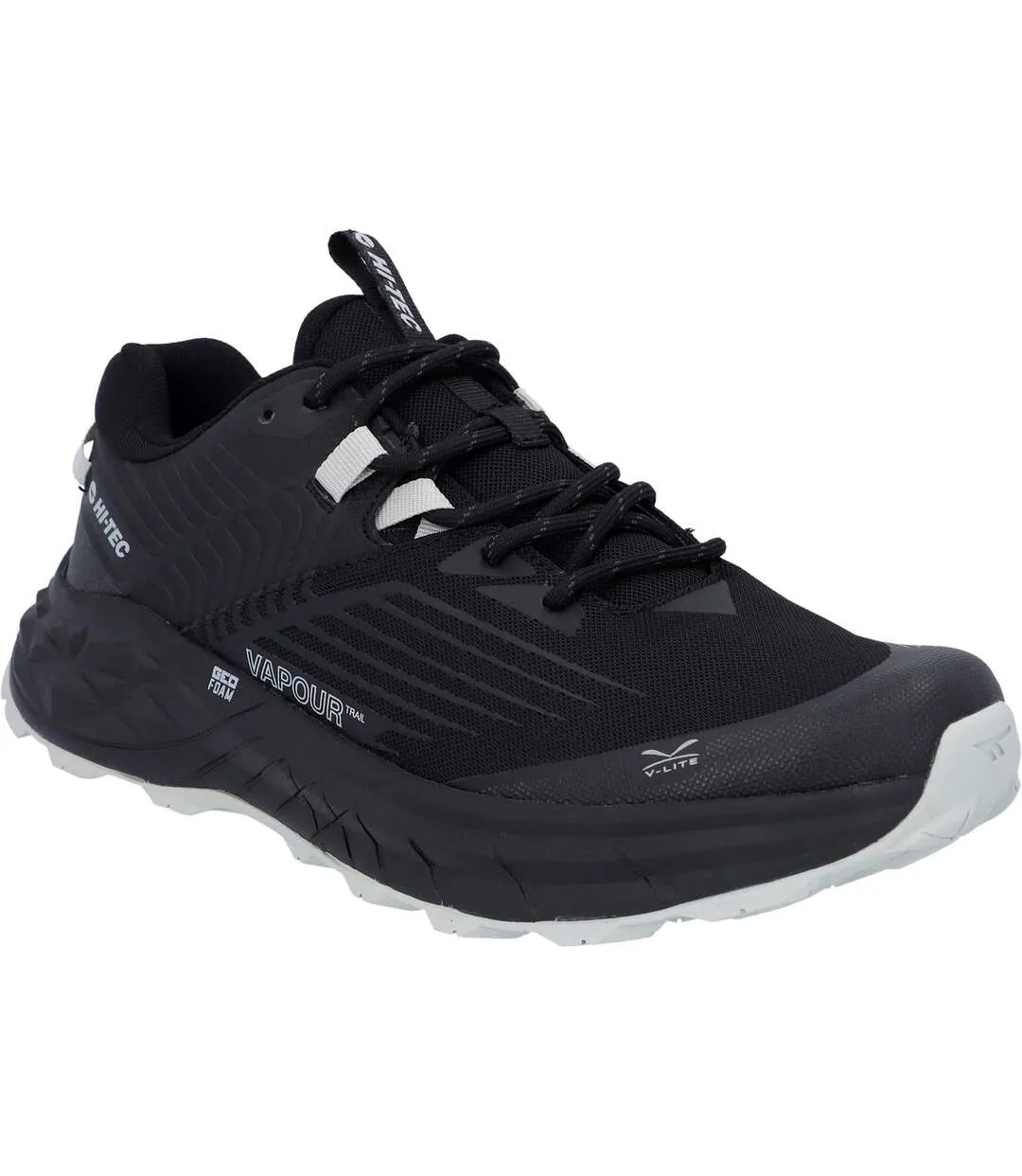 Mens fuse trail low cut trainers black/charcoal/cool grey Hi-Tec