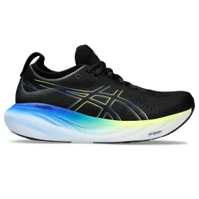 Men's Gel-Nimbus 25 Running Shoe - Black/Glow Yellow- Regular (D)