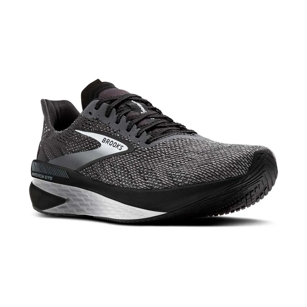 Men's Hyperion GTS 2 Running Shoe - Black/Ebony/Primer Gray - Regular (D)