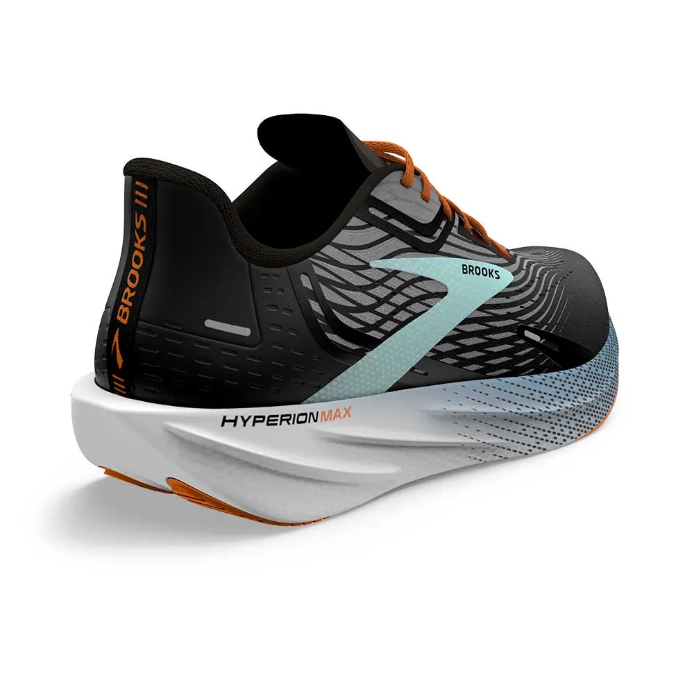 Men's Hyperion Max Running Shoe  - Black/Grey/Orange Clown Fish - Regular (D)