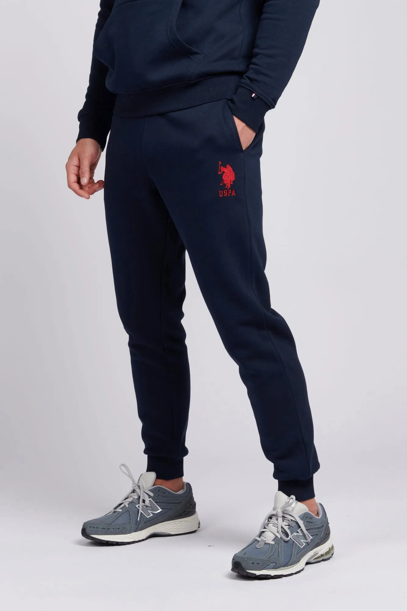 Mens Player 3 Joggers in Dark Sapphire Navy / Haute Red DHM