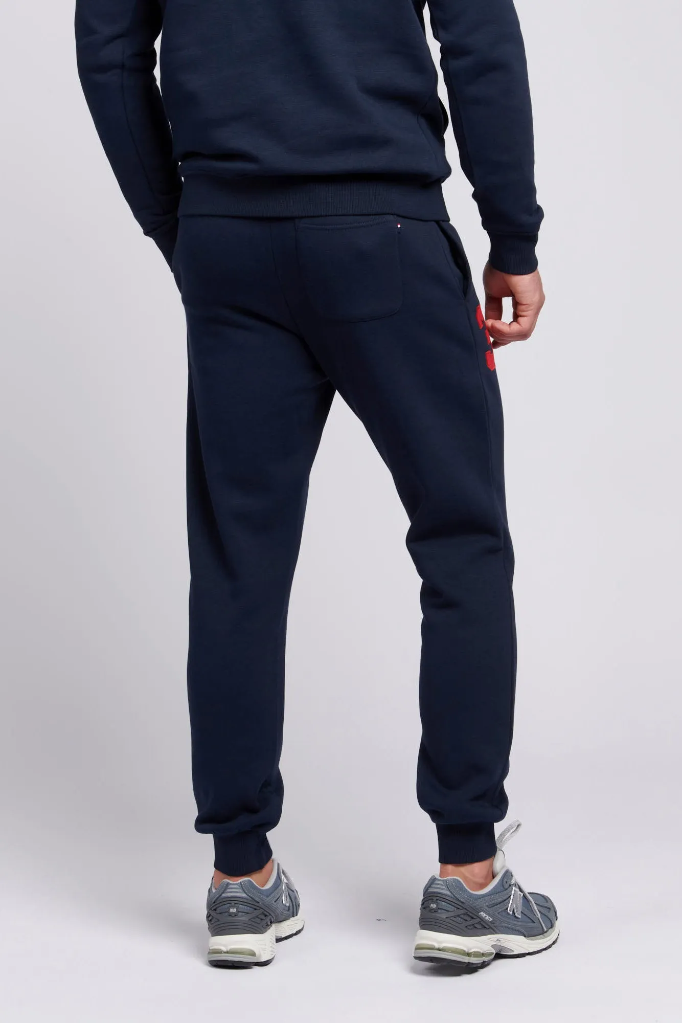 Mens Player 3 Joggers in Dark Sapphire Navy / Haute Red DHM