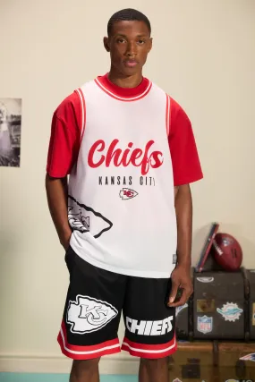 Mesh Nfl Chiefs License Vest | boohooMAN UK