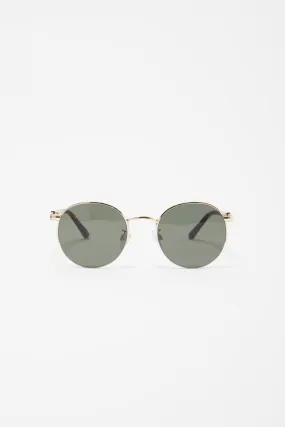 Metal Round Rimless Sunglasses