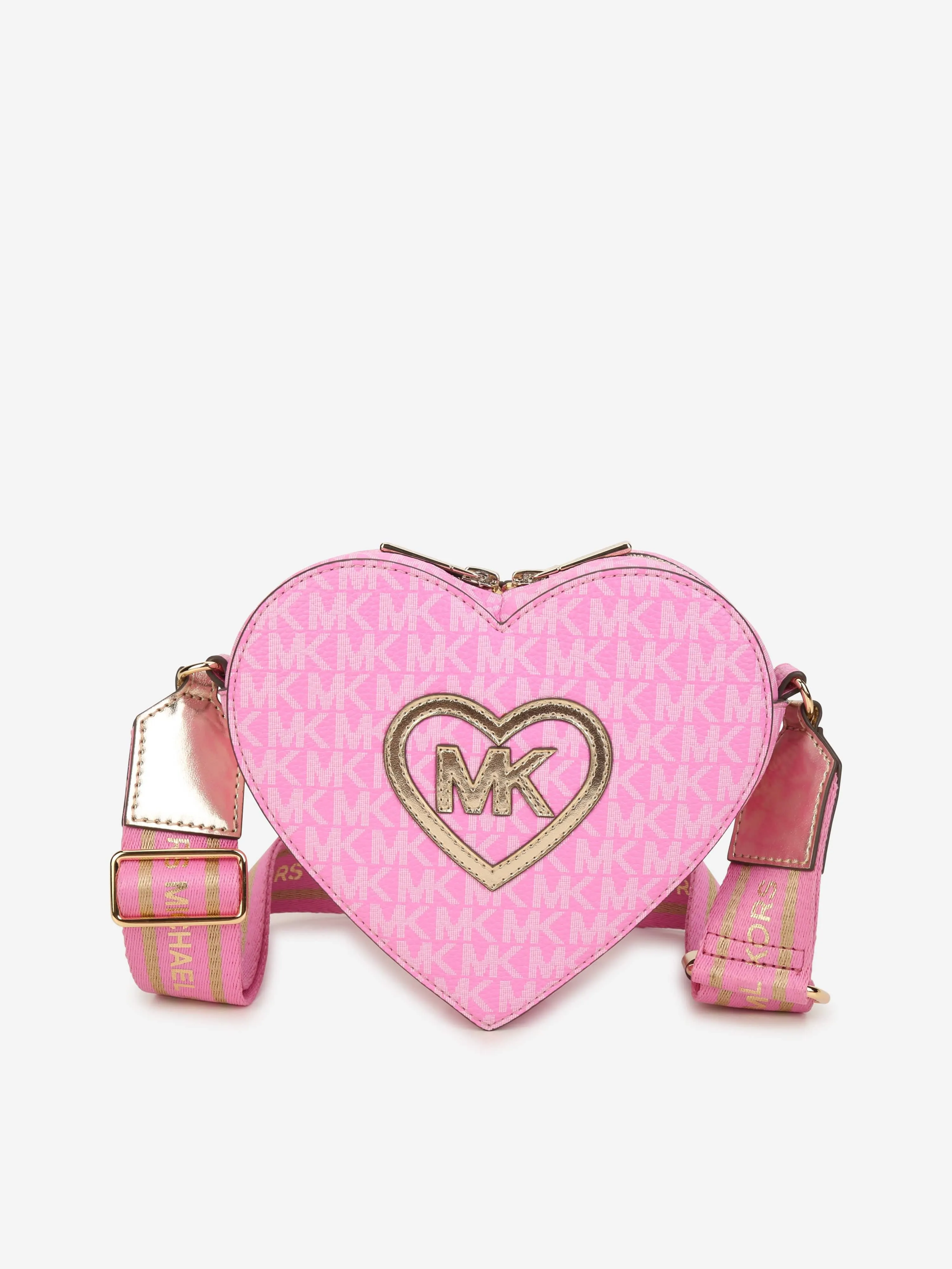 Michael Kors Girls Heart Shoulder Bag in Pink (16cm)