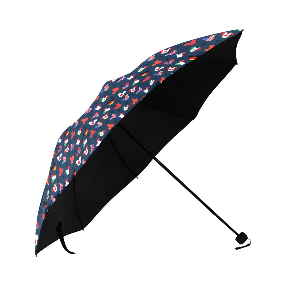 Mickey Flags Anti-UV Foldable Umbrella