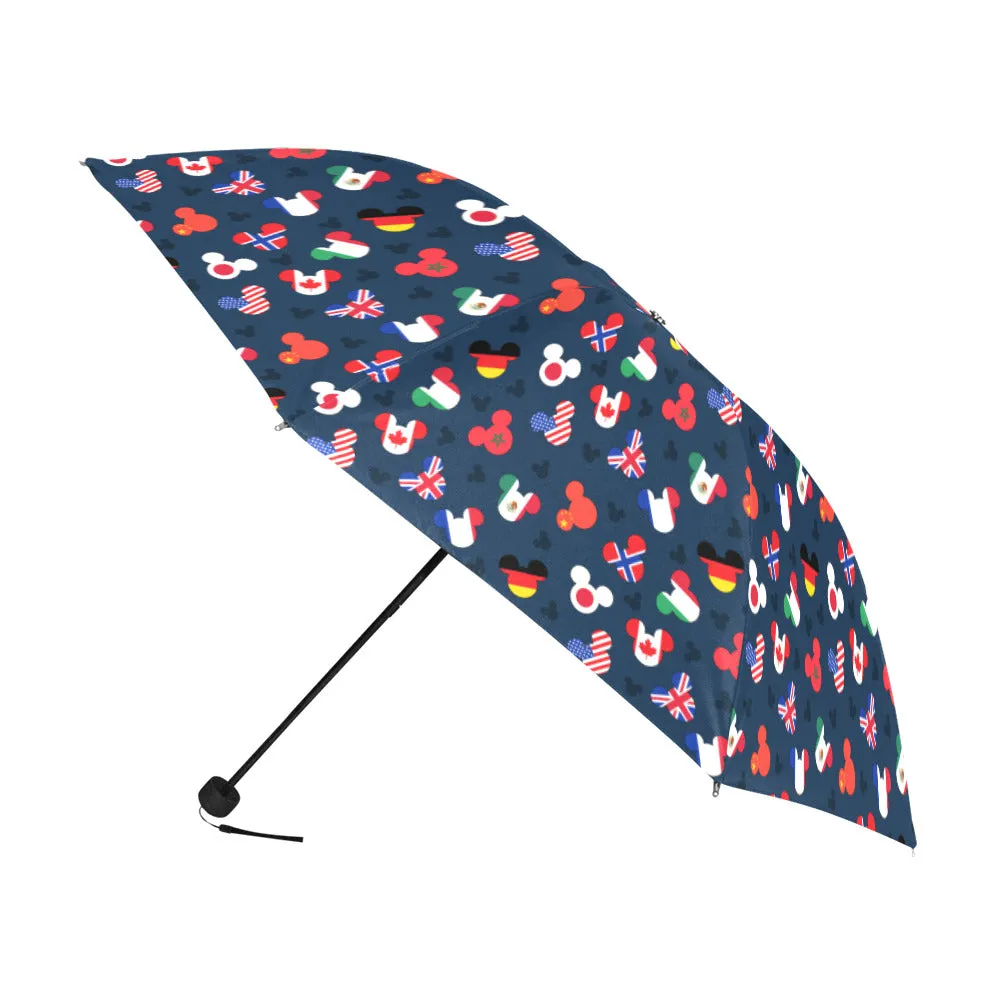 Mickey Flags Anti-UV Foldable Umbrella