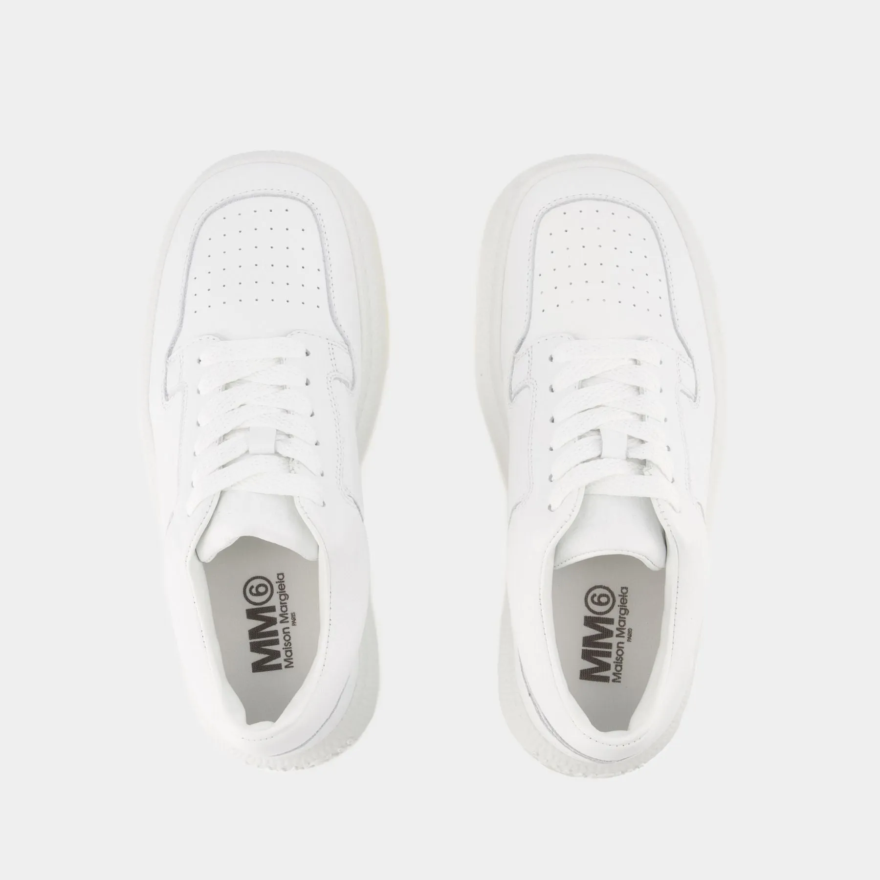 MM6 Maison Margiela  Sneakers - Mm6 Maison Margiela - White - Leather