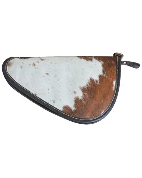 Myra Bag Brown & White Hair-on Leather Gun Cover