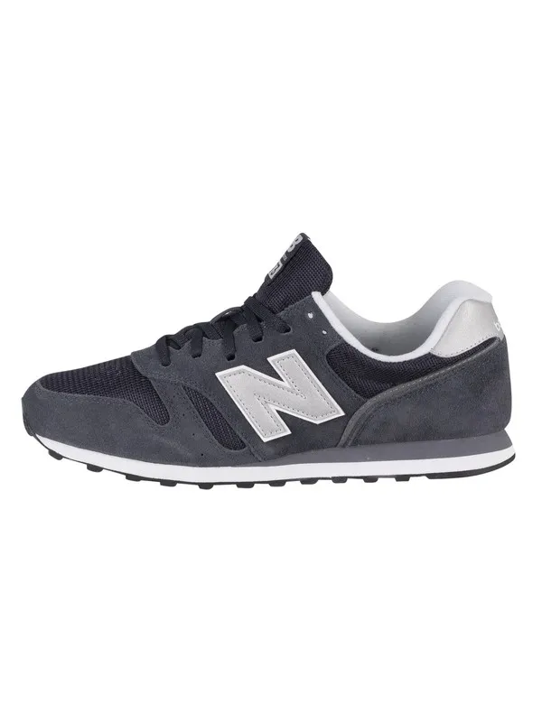 New Balance 373 Suede Trainers - Outerspace/White