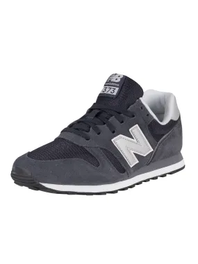 New Balance 373 Suede Trainers - Outerspace/White