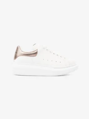 Oversized Sneakers White / Rose Gold Tab Leather EU 38 UK 5