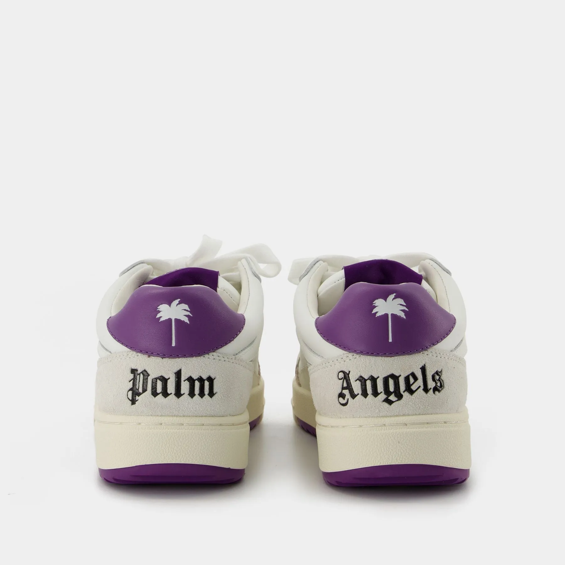 Palm Angels  Palm University Sneakers - Palm Angels - White/Purple - Leather