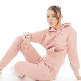 Pindydoll Womens Daphne Two Piece Hoodie And Joggers Set Misty Rose