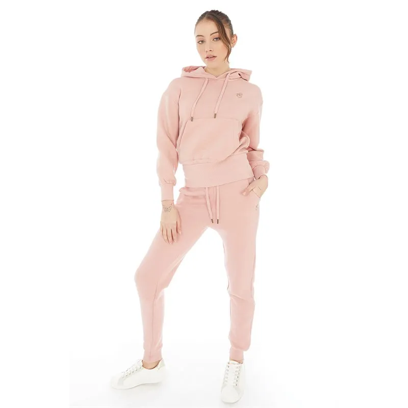 Pindydoll Womens Daphne Two Piece Hoodie And Joggers Set Misty Rose