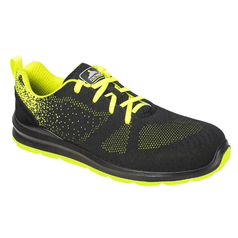 Portwest FT25 Steelite Aire Trainers S1P (Black/Green)