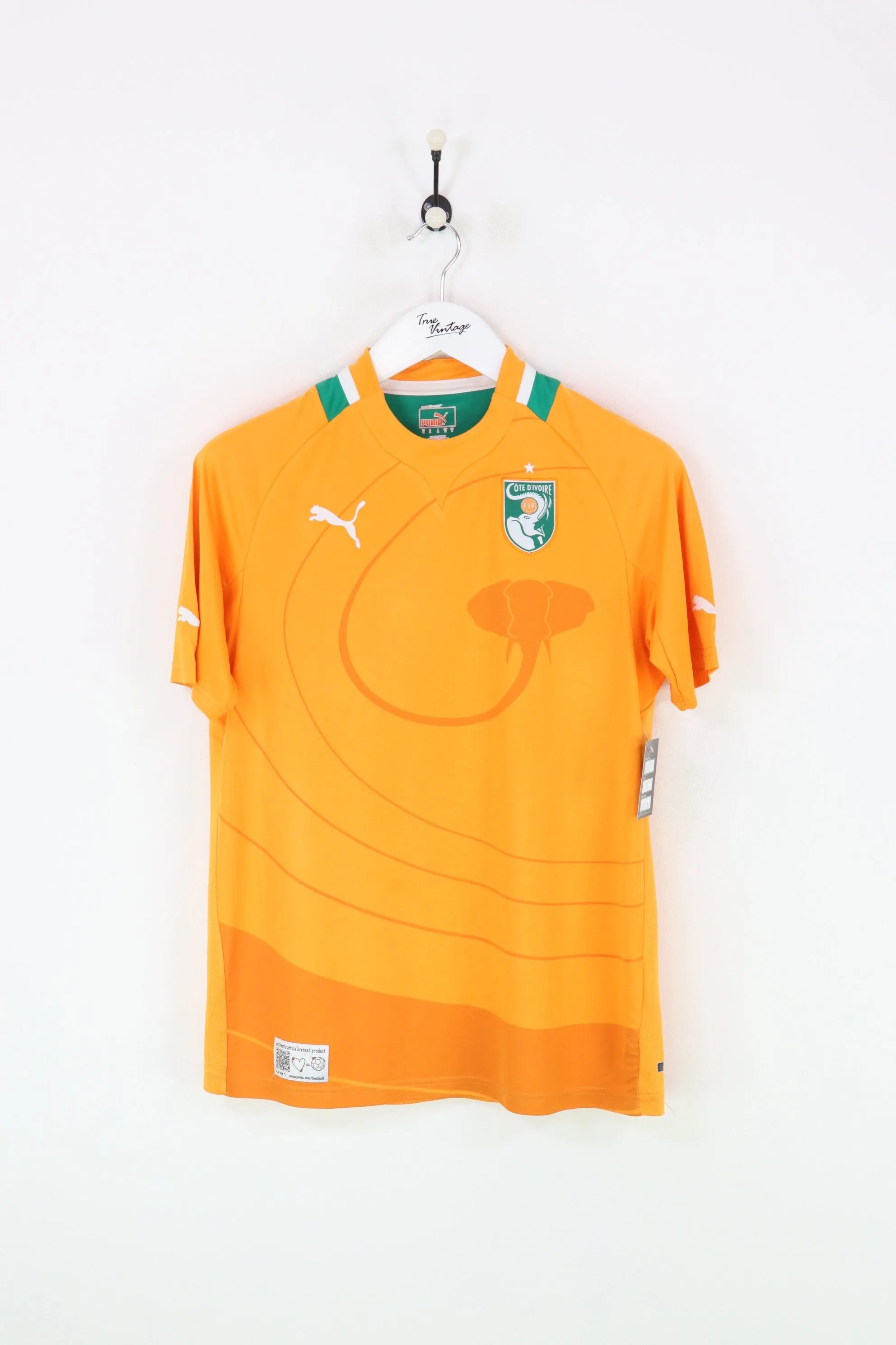 Puma Ivory Coast Football Shirt Orange Medium