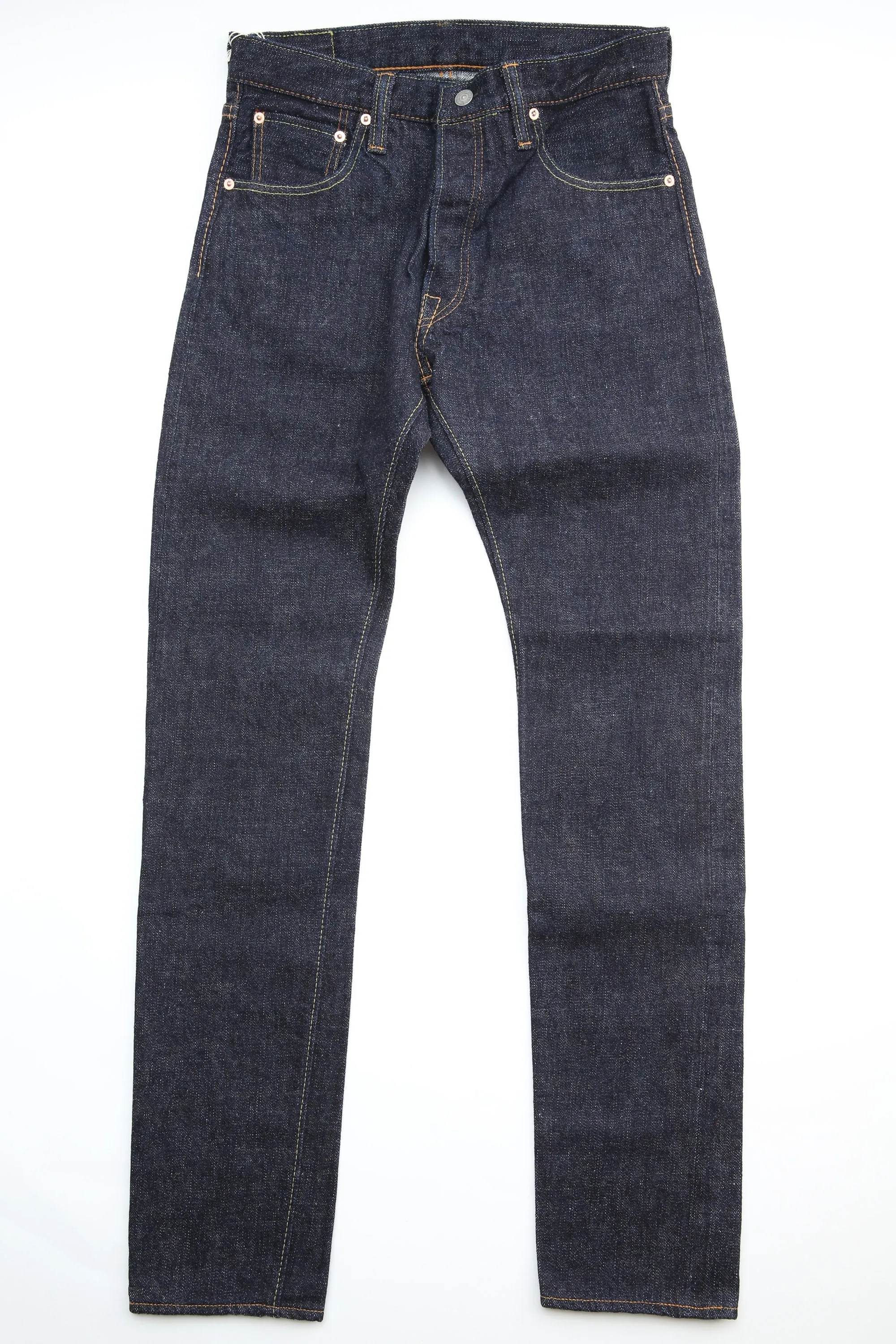 Pure Blue Japan SLB-019 Men's Woven Jeans 16.5oz Slub Denim Relaxed Ta