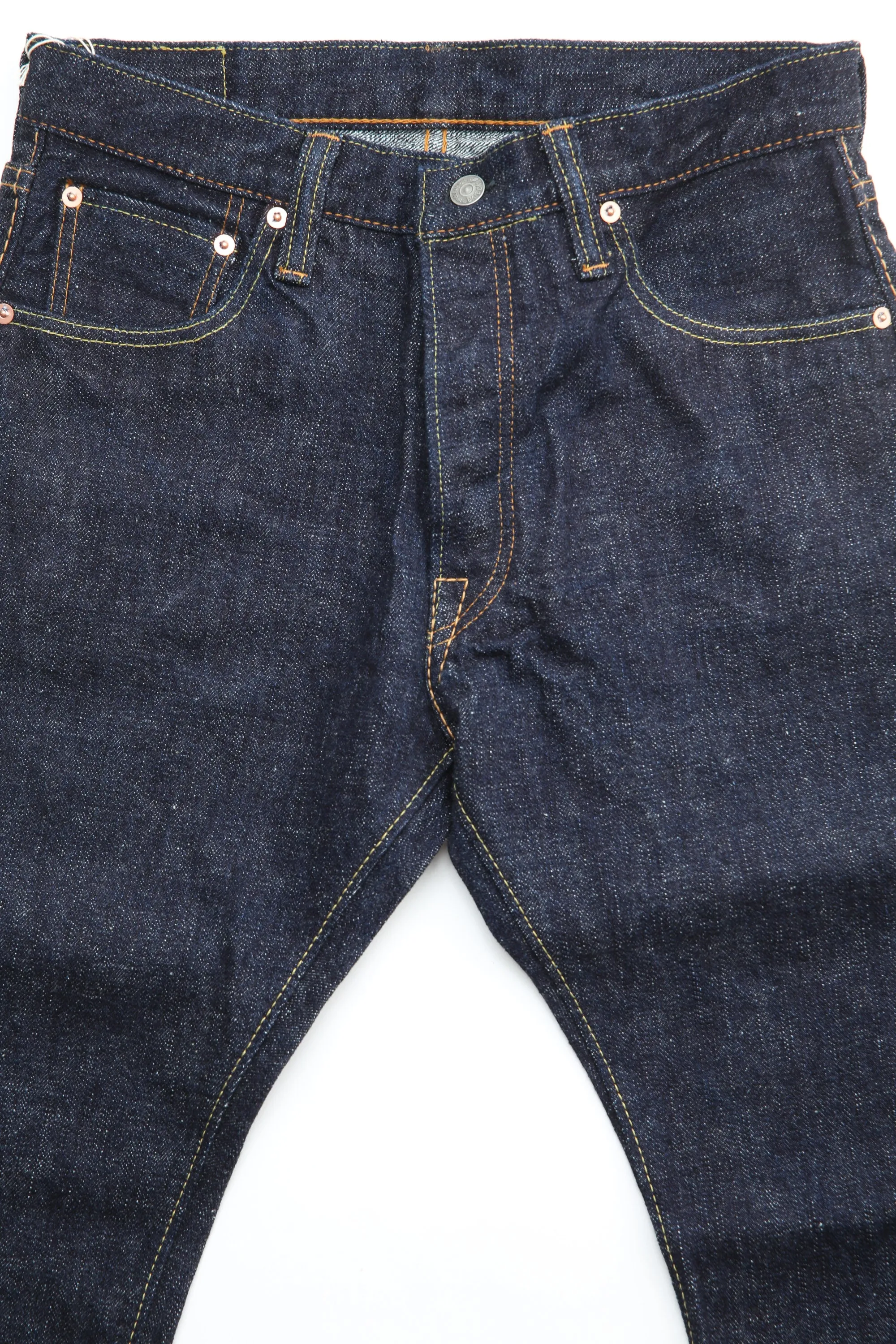 Pure Blue Japan SLB-019 Men's Woven Jeans 16.5oz Slub Denim Relaxed Ta