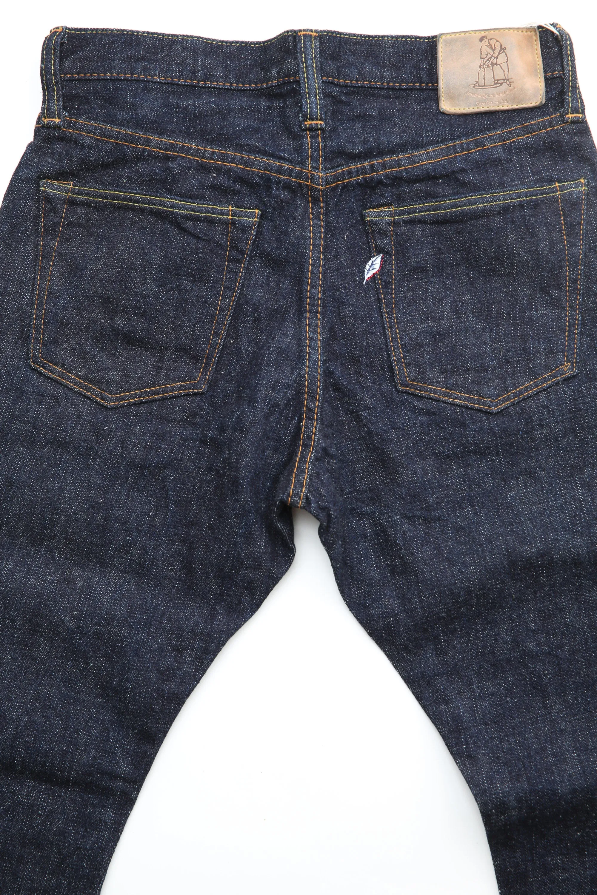 Pure Blue Japan SLB-019 Men's Woven Jeans 16.5oz Slub Denim Relaxed Ta