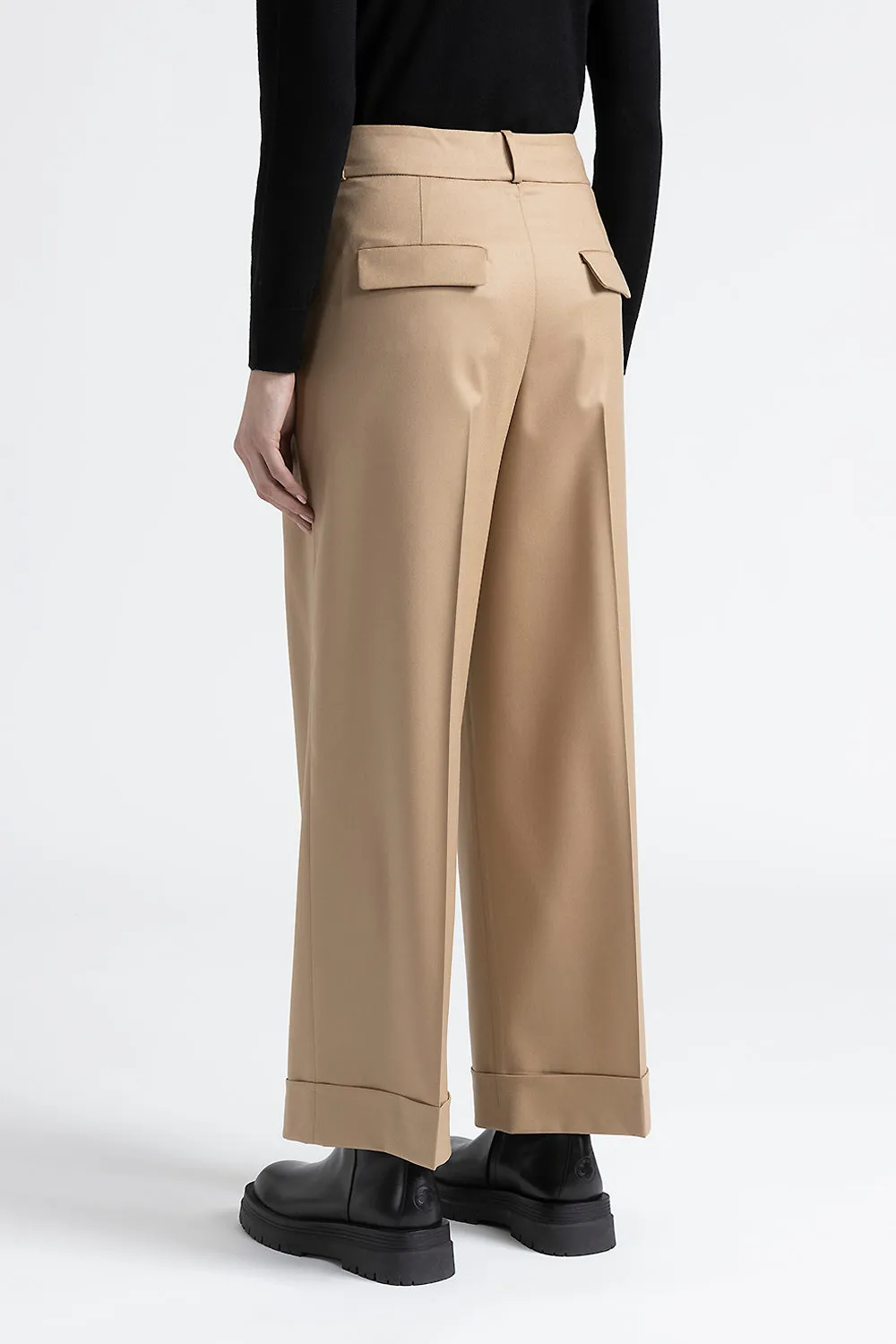 Pure new wool trousers