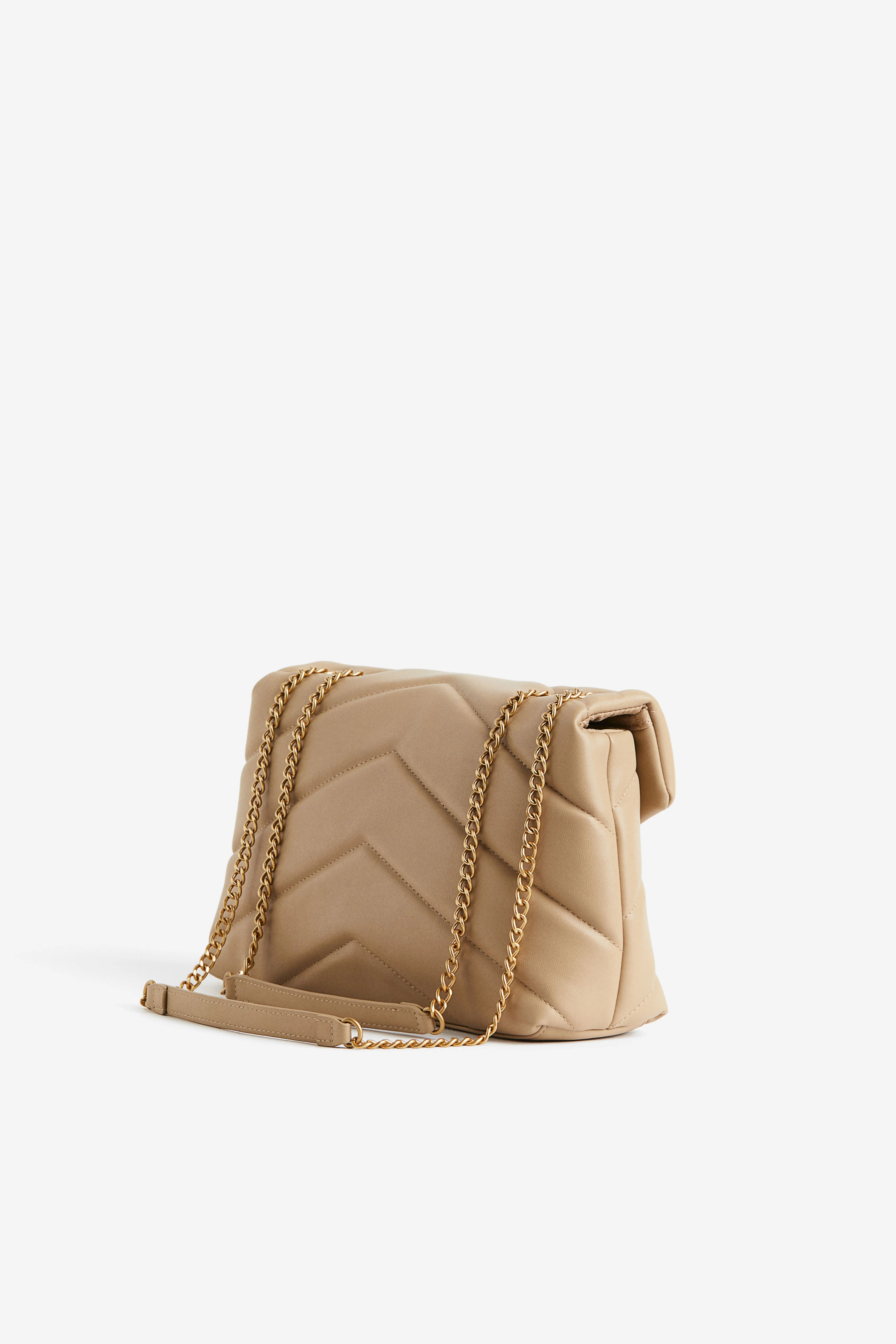 Quilted shoulder bag - Beige - Ladies | H&M GB