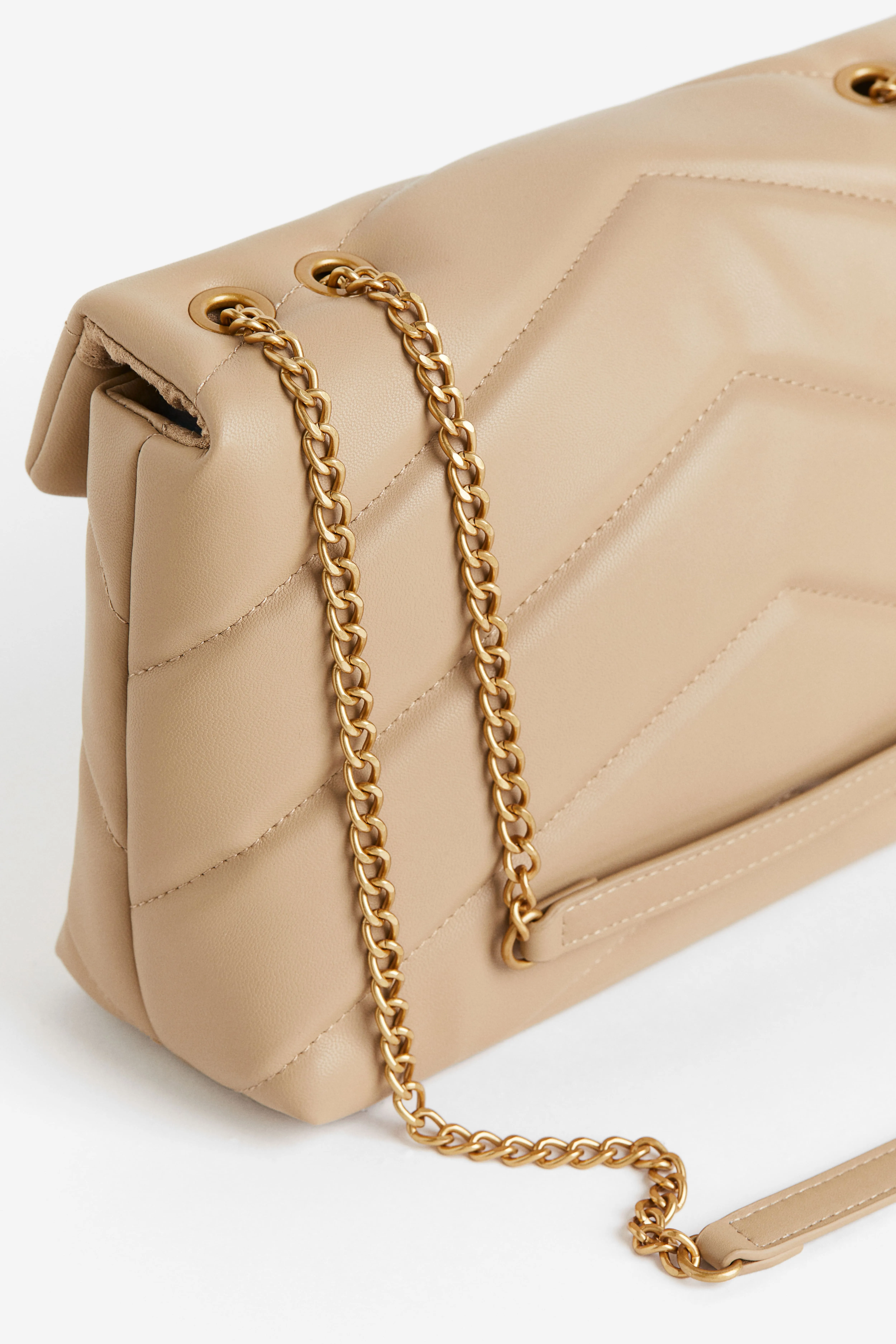 Quilted shoulder bag - Beige - Ladies | H&M GB