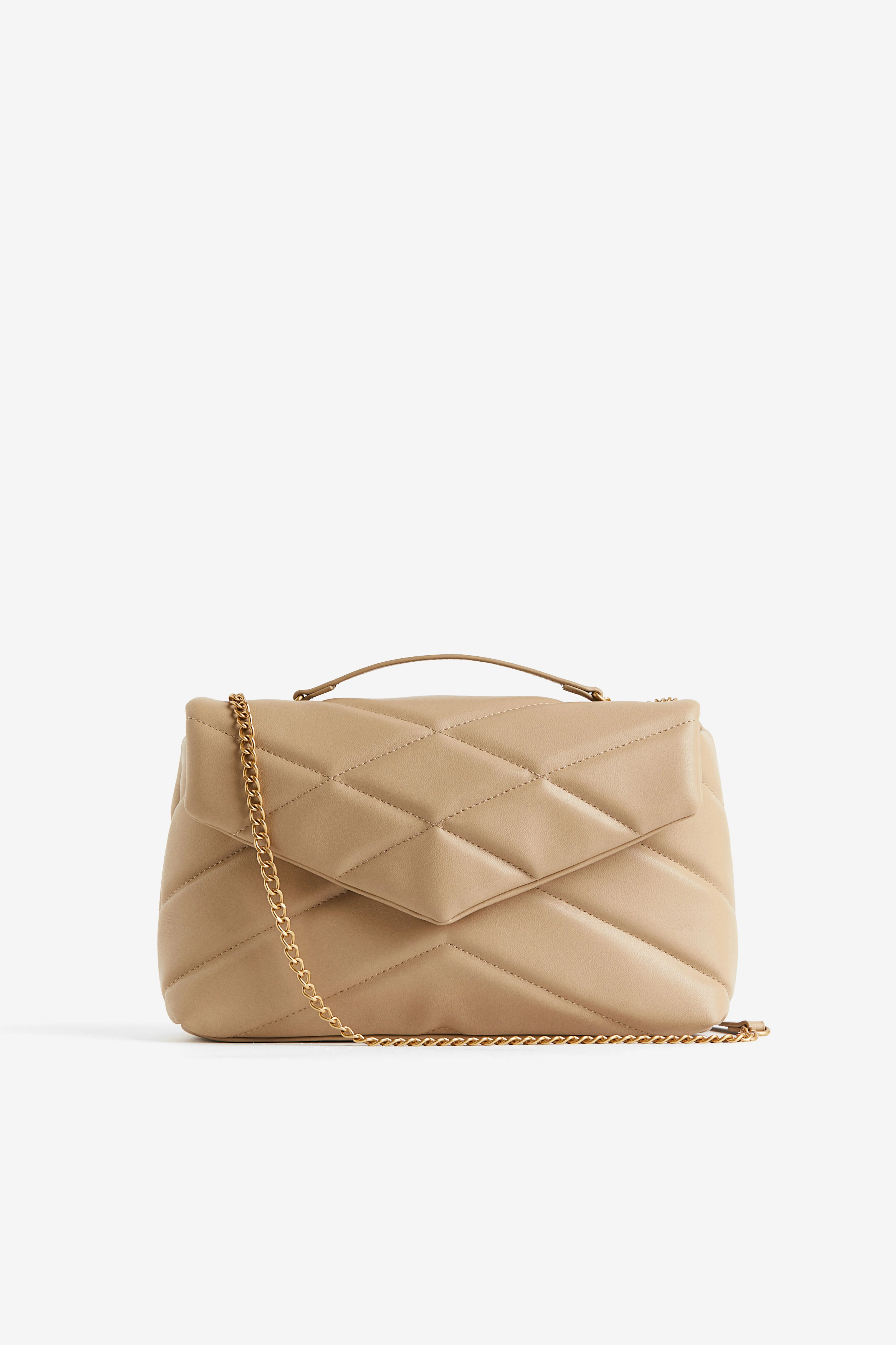 Quilted shoulder bag - Beige - Ladies | H&M GB