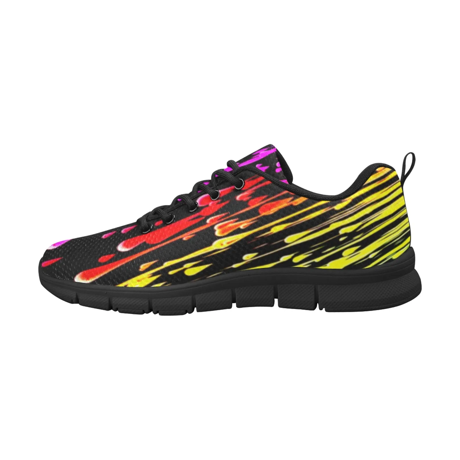 Rainbow Drip Men's Breathable Sneakers