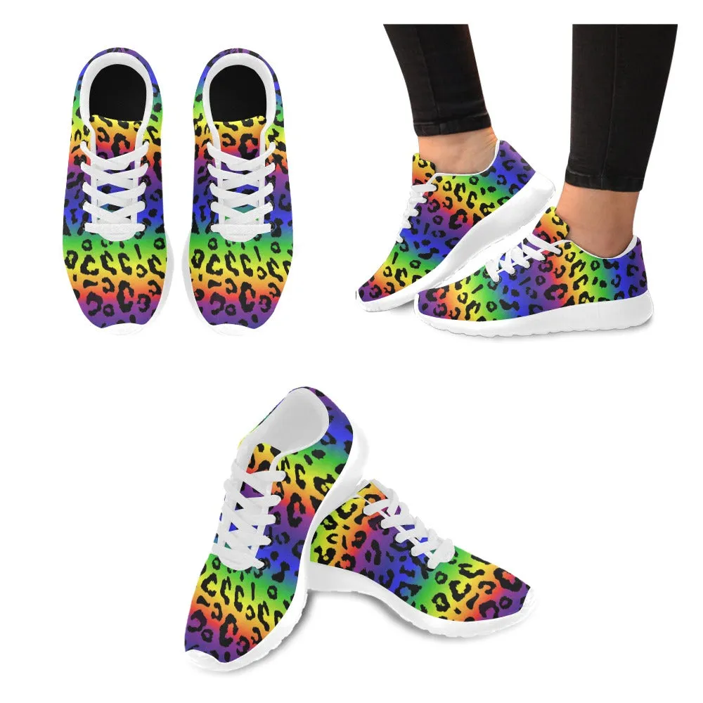 Rainbow Leopard Women's Sneakers