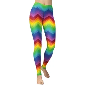 Rainbow Pattern Yoga Leggings