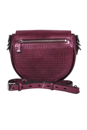 Rebecca Minkoff - Burgundy Astor Leather Saddle Bag